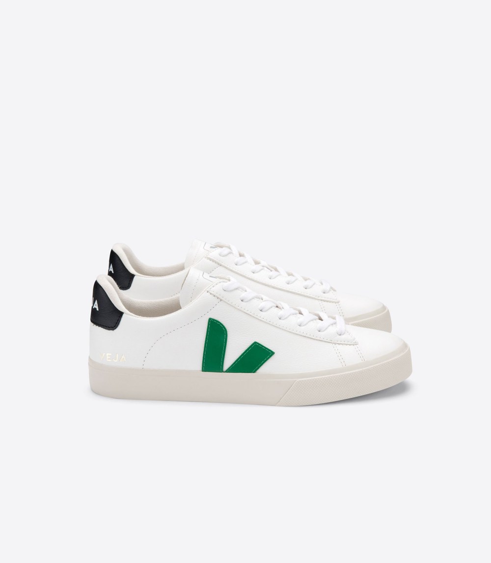 Veja Sneakers Mens - Campo Chromefree Leather - White - 1205DFWVY